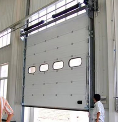Windfestes, weißes Schaum gefülltes Abschnittsschloss Automatisch/manuell betrieben Sicherheitskante Fotozelle übergeordneter Abschnittsschloss Garage